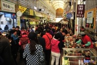 정선군 오일장터