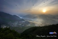 조양산 일출과 새벽 