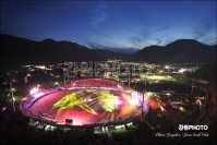 정선 종합경기장 야경 